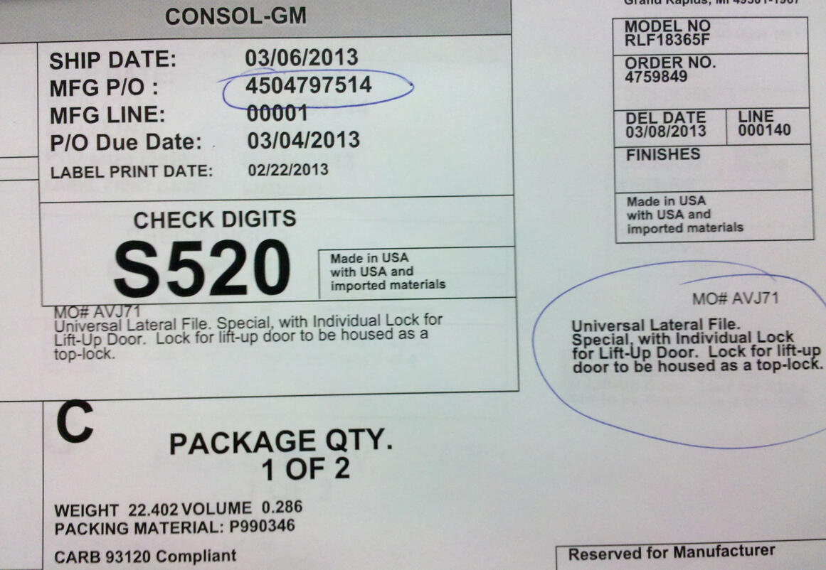 Labels were generated by the customer, and included critical data that was not transmitted in any other way. This required the team to manually print and apply labels at a significant cost.